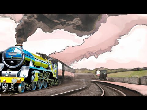 Steam Train Sounds for Sleeping | 8 Hours | Black Screen