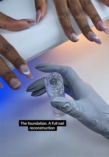 Elegant Full Nail Reconstruction Technique