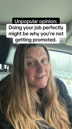 promotion is simple: … Work harder. Be perfect. Make fewer mistakes than everyone else. … But there’s a hidden problem. … When you become the person who keeps everything running… supervisors start thinking: … “Who’s going to do her job if we move her?” … So they keep you where you are. … Not because you’re not good enough. … Because you’re too valuable where you sit. … That’s why getting promoted isn’t just about doing great work. … It’s about making sure your impact is visible beyond your curre