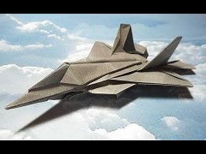 Origami - paper plane: jet fighter (tutorial)