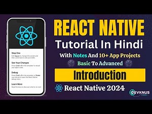 React Native Tutorials for Beginners in Hindi #1 | Introduction to React Native | 2024