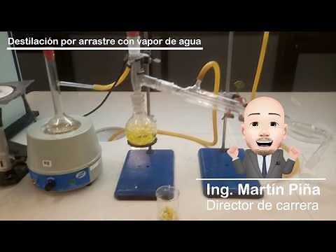 Destilación por arrastre con vapor de agua