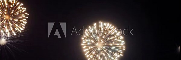 Firework celebrate anniversary happy new year 2024, 4th of july holiday festival. colorful firework in the night time to celebrate national holiday. countdown to new year 2025 party time event.