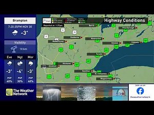 The Weather Network Local Forecast, Brampton, 11/30/2024