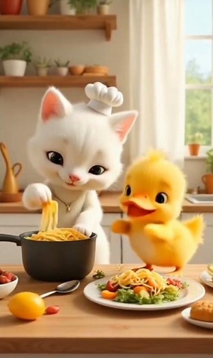 Flora & Dodo's Cooking Day – A Delicious Cartoon Kitchen Adventure!