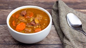 Easy Ham and Bean Soup ~ Pressure Cooker Recipe
