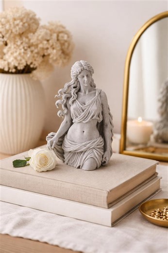 Aphrodite Goddess Statue | Greek Mythology Decor | Classical Marble Sculpture - Etsy