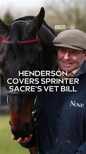 Nicky Henderson is footing Sprinter Sacre's vet bill after a GoFundMe page appeared on social media on Tuesday night. The Seven Barrows legend, now 20, is having a minor operation to remove a small piece of bone. | At The Races