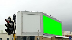 Led hoarding in city street 4k | Free Stock Video Footage
