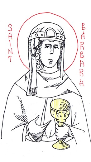 The Chalice in Saint Barbara's Hand