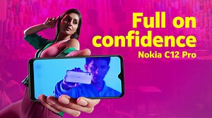 2K views · 69 reactions | #FullOnConfidence goes a notch higher with the all-new Nokia C12 Pro. Powered by 5GB RAM and an octa core processor, it makes your life smooth. And with Night and Portrait mode on the front and rear cameras, get pictures that leave everyone awestruck. Buy now: https://bit.ly/NokiaC12Pro #NokiaC12Pro #fullonconfidence | HMD | Facebook