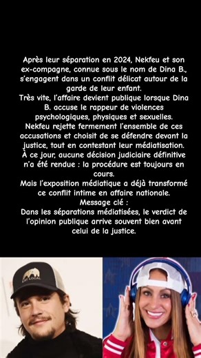 Nekfeu et Dina B. : quand une séparation devient une affaire publique // #shorts #viral #tendance