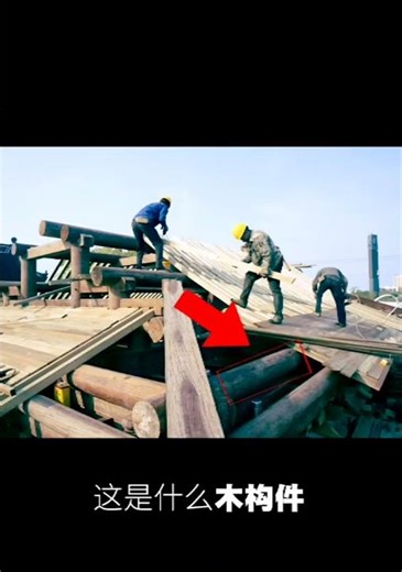 科普中式古建築的簡單木構件。 #中式建築 中 #樑 #枋 #柱 #檁條 #椽