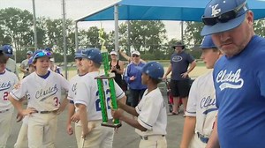 4.5K views · 35 reactions | KC Clutch Baseball knocks 13 runs in and blanks KC Dirt Dogs in The 11 Major MO/KAN State Championship! USSSA Midwest Network interviewed Carter Beach and Brock Williamson about their team's journey through the tourney! | KC Sports | Facebook