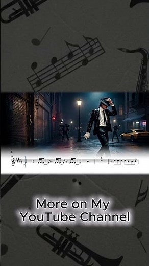 Billie Jean but it's a Trumpet Tutorial! (Sheet Music + Backing Track) #sheetmusic #trumpet #shorts
