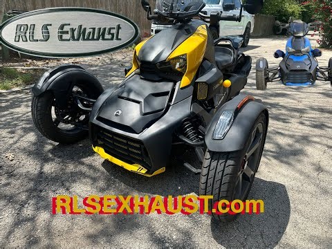 Can-am Ryker Stock exhaust vs the RLS Exhaust Side kick series