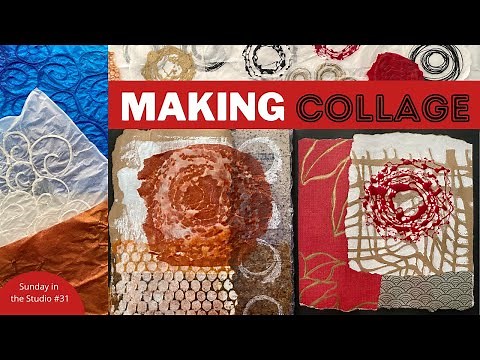 How To Use Your Handmade Papers For Collage & More Techniques To Try - Sunday in the Studio