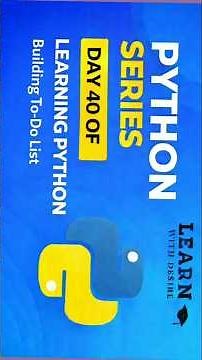 Python Todo List App Made Easy