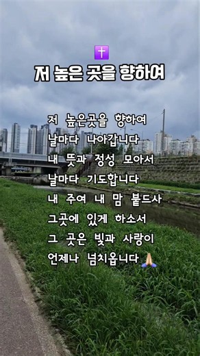 저 높은 곳을 향하여✝️ #찬송가 491 #jesus #worship #소망