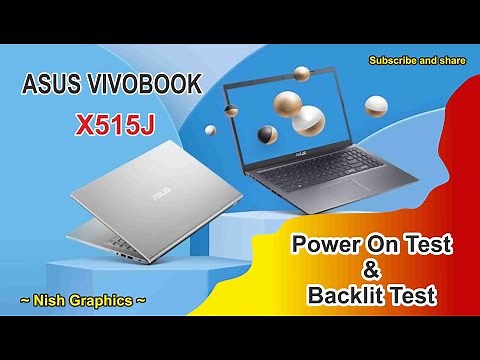 Asus vivobook X515 Power on test & Backlit Feature