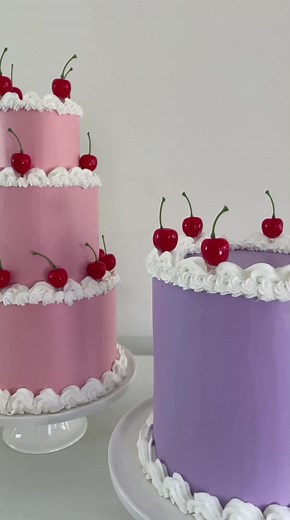 Heres how i made these fake cakes completely out of styrofoam! #fakecake #vintagecake