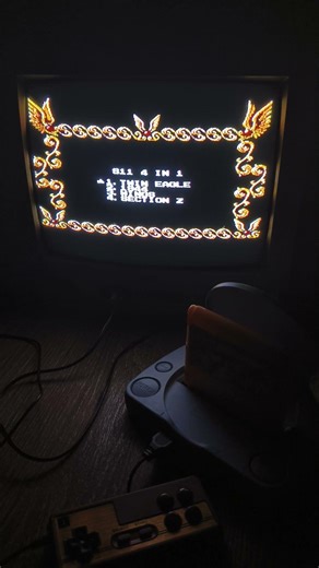 4-in-1 S11 on Super 8-bit #famiclone #dendy #retrogaming #retro #multicart #crtgaming