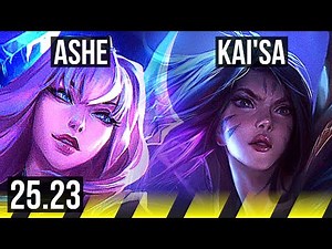 ASHE & Lulu vs KAI'SA & Blitzcrank (ADC) | 20/1/12, Legendary, 38k DMG | NA Master | 25.23