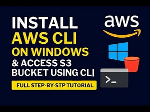 Install AWS CLI on Windows & Access S3 Bucket Using CLI | Full Step-by-Step Tutorial