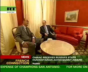 'Putin's presidency were great years' - Chirac