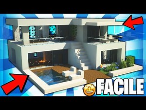 COME COSTRUIRE UNA PICCOLA VILLA MODERNA SU MINECRAFT! 😍 [FACILE] - Minecraft Tutorial ITA