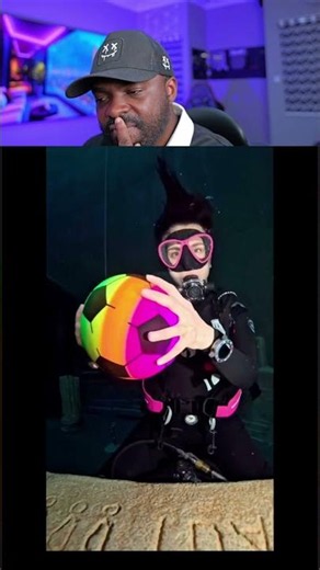 Diver Inflates Ball at Extreme Depth Results Are Insane 😲 #physics #shorts