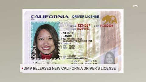 DMV releases new California driver's license