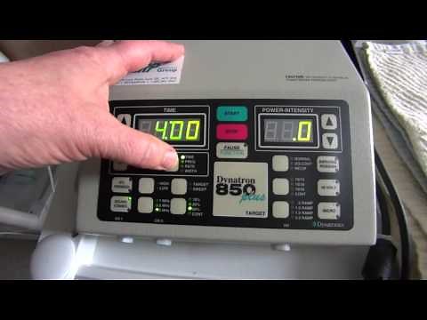 Ultrasound settings Dynatron 850 plus