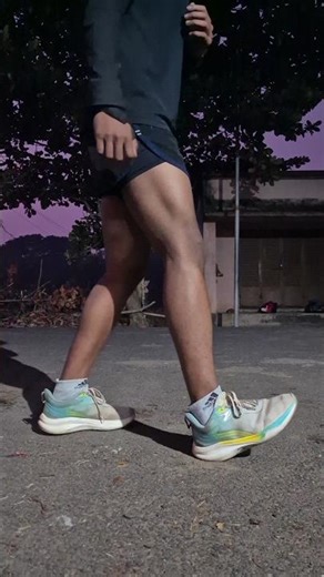 "Different foot steps for different types of running 🏃