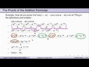Week3Lecture4: Complex trigonometric functions