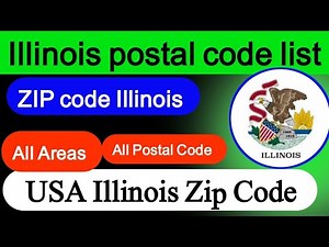 Illinois postal code list with name