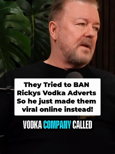 Ricky Gervais Sparks Controversy with Vodka Ad Campaign