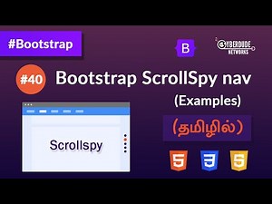 #40 - Bootstrap Scrollspy - Navigation Example - (தமிழில்) (Tamil) | Bootstrap Course