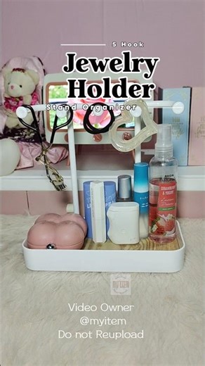 Link Below to Order ⬇️⬇️⬇️ Jewelry Holder Stand Organizer with 5 hooks