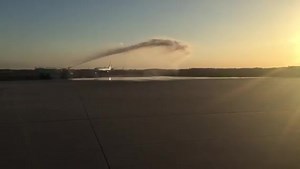 12K views · 408 reactions | A Hero's Tribute: Fallen Bureau of Alcohol, Tobacco, Firearms and Explosives (ATF) Special Agent William Sheldon returns home to family in Orlando. Water is sprayed by an airport water truck as his plane arrives. This honor is reserved for retiring pilots and for special recognition. ATF would like to thank United Airlines, the Orlando Police Department Honor Guard and the Transportation Security Administration for this special and unique tribute. | ATF | Facebook