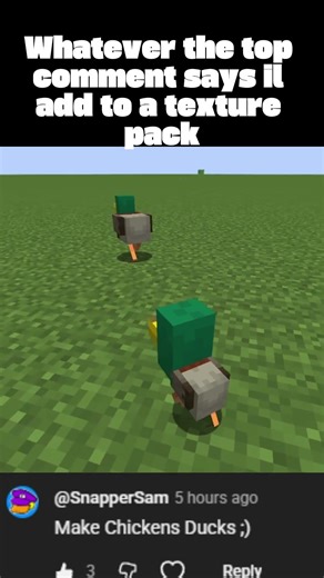 Texture pack Day 2 #design #chickenbanana #duck #minecraft #design #texturepack #challenge