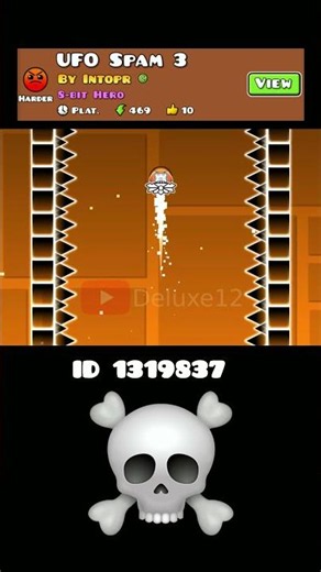 Geometry Dash: UFO SPAM 3 challenge #geometrydash #gd #shorts