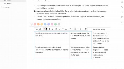 🚀 Check out these all-new ClickUpdates! Now you can... 💬 𝗦𝗵𝗮𝗿𝗲 𝗺𝗲𝘀𝘀𝗮𝗴𝗲𝘀 𝘁𝗼 𝗻𝗲𝘄 𝗴𝗿𝗼𝘂𝗽 𝗖𝗵𝗮𝘁𝘀: Easily forward messages to a brand-new group, keeping everyone in the loop. 🔹 𝗦𝗺𝗮𝗿𝘁𝗲𝗿 𝗳𝗶𝗲𝗹𝗱 𝘀𝗲𝗹𝗲𝗰𝘁𝗶𝗼𝗻 𝗶𝗻 𝗗𝗮𝘀𝗵𝗯𝗼𝗮𝗿𝗱𝘀: See the most relevant fields first when setting up your data. 🖥️ 𝗙𝗼𝗿𝗺𝗮𝘁 𝗺𝘂𝗹𝘁𝗶𝗽𝗹𝗲 𝗰𝗲𝗹𝗹𝘀 𝗶𝗻 𝗧𝗮𝗯𝗹𝗲𝘀: Apply italics or color to entire rows and columns in one go. But wait... there's more! ✨ 𝗘𝗻𝗵𝗮𝗻𝗰
