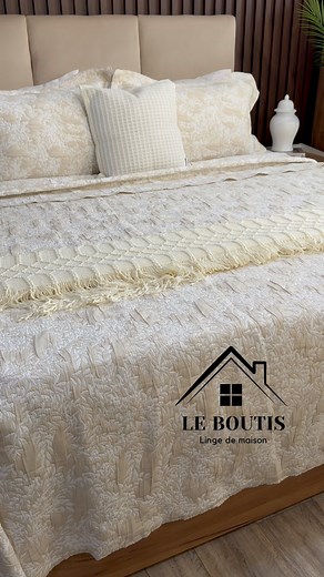 9.5K views · 81 reactions | Couvre lit Boutis en 3 pièces disponible en plusieurs motifs. | Le Boutis - Linge de maison | Facebook