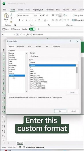 How to create a custom form in Excel. 📝