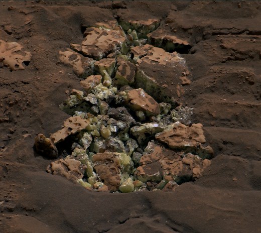 NASA’s Curiosity Rover Discovers a Surprise in a Martian Rock