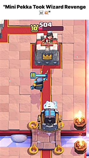 "Mini Pekka Took Wizard Revenge ☠️💥" #clashroyale