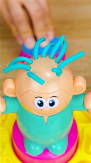 Unleash Your Inner Hairstylist with Plasticine Magic! ✂️✨ #shorts