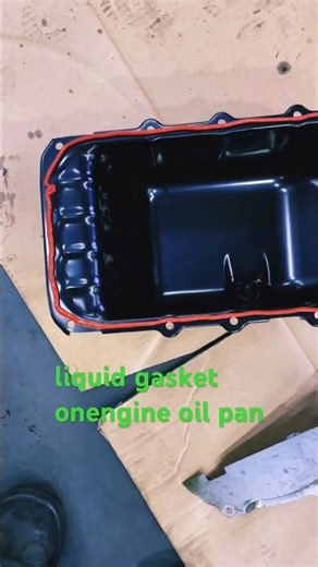 How to apply liquid gasket on engine oil pan