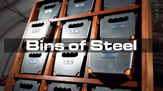 Industrial storage reinvented: laser-cut steel bins